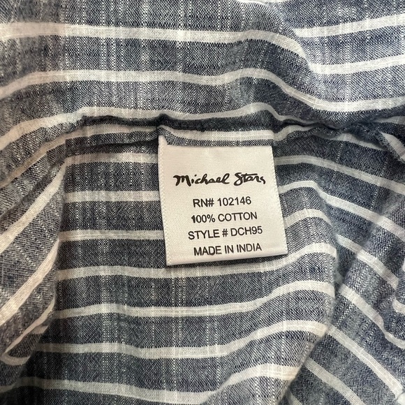 Michael Stars Elsie Striped Mini Shirtdress, size M - Picture 11 of 13
